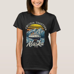 Camiseta Vintage Cruisin Juntamente Com A Família Amiga Do