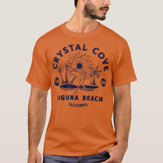 Camiseta Vintage Crystal Cove Surfing Retro California Beac
