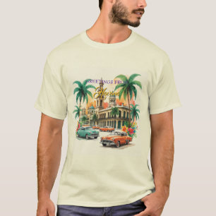 Camiseta Vintage Cuba Viagem - Saudações De Havana
