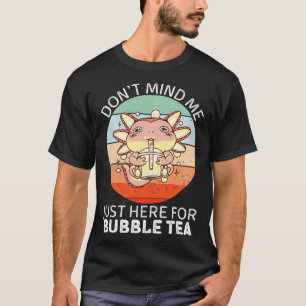 Camiseta Vintage Cute Axolotl Não Se Importa De Mim Aqui Ap