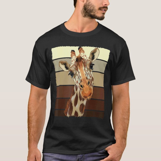 Camiseta Vintage Cute Giraffe (Frente)