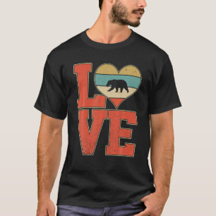 Camiseta Vintage Cute Love Polar Beover Animais Valenti