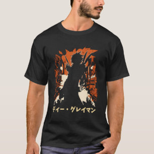 Camiseta Vintage D Cinza Anime Cidade Japonesa Shadows Com