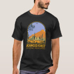 Camiseta Vintage da Arizona Nacional da Floresta de Ironwoo<br><div class="desc">Trabalho de arte de vetor de floresta de Ironwood. O parque fica no deserto de Arizonas de Sonoran.</div>