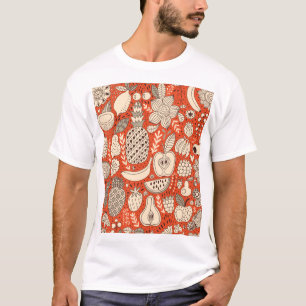 Camiseta Vintage da Fruta de Verão