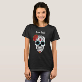 Camiseta Vintage da Noiva da Equipe de Caveira de 