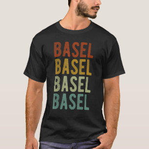 Camiseta Vintage da Suiça da cidade de Basileia