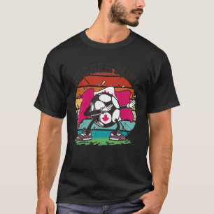 Camiseta Vintage Dabbing Soccer Ball with Canada Flag Dab