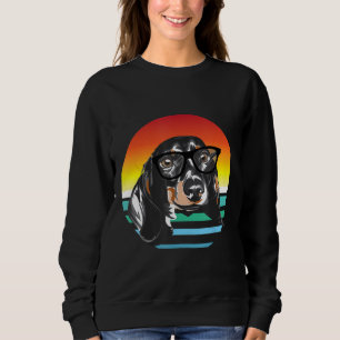 Camiseta Vintage Dachshund Dog Sun Cute Sunglass Doxie Gi