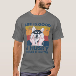 Camiseta Vintage Dachshund Torna A Vida Melhor O Rouco Cão