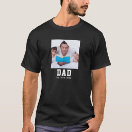 Camiseta Vintage Dad Established Gift Photo
