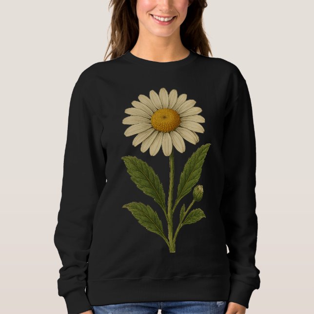 Camiseta Vintage Daisy Basic sweatshirt (Frente)