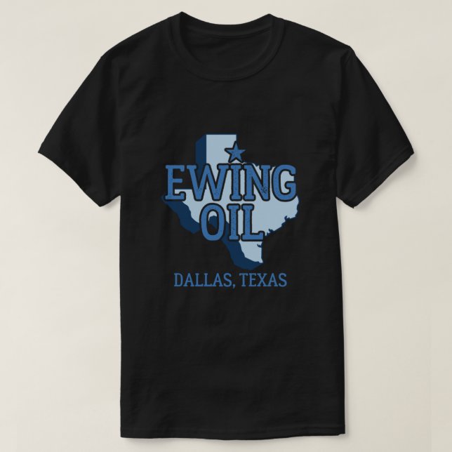 Camiseta Vintage Dallas Texas Ewing Oil  (Frente do Design)