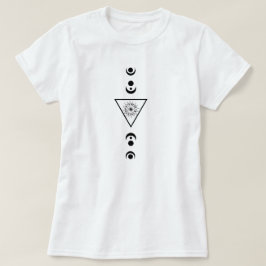 Camiseta Vintage Dark Moon Star Black Sun Retro Magic