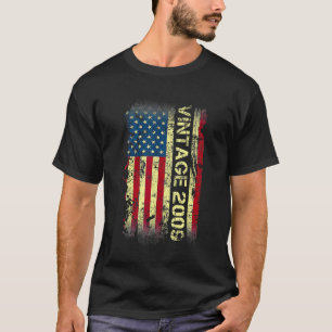 Camiseta Vintage de 13 anos 2009 13 de Bandeira Americana