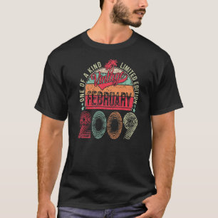 Camiseta Vintage de 14 anos fevereiro de 2009 14 Aniversári