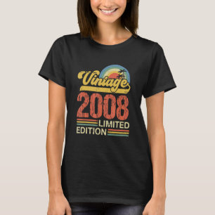Camiseta Vintage de 15 anos 2008 15 Aniversário