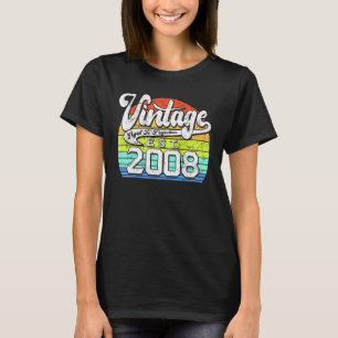 Camiseta Vintage de 15 anos 2008 15 Aniversário de 1