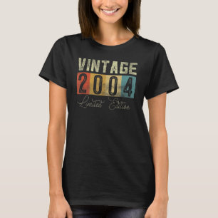 Camiseta Vintage de 18 anos 2004 18º aniversário