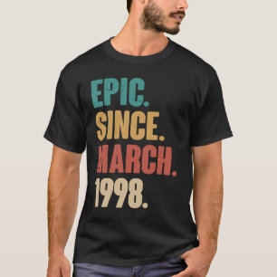 Camiseta Vintage de 25 anos 1998 25 de aniversário