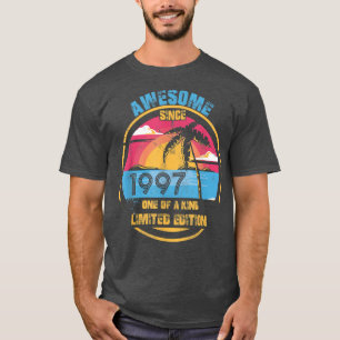 Camiseta Vintage de 25 Anos Incrível desde 1997 Aniversário
