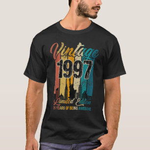 Camiseta Vintage de 26 anos 1997 26ª Festa de aniversário