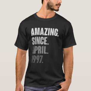 Camiseta Vintage de 26 anos 1997 abril Aniversário 26º Deco