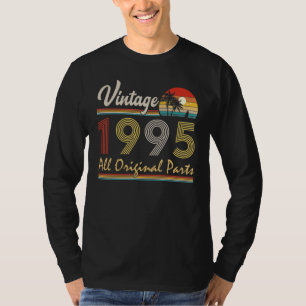 Camiseta Vintage de 27 anos 1995 Todas as partes originais