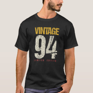 Camiseta Vintage de 28 anos 1994 28ª Decoração de aniversár