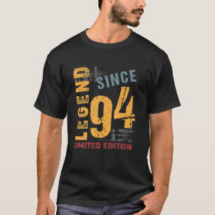 Camiseta Vintage De 28 Anos 1994 28ª Decoração De Aniversár