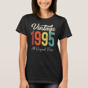 Camiseta Vintage de 28 anos 1995 28ª Decoração de aniversár