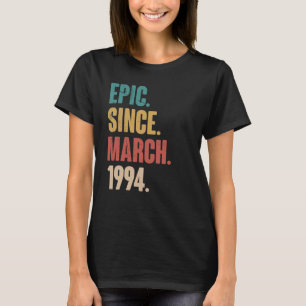 Camiseta Vintage de 29 anos 1994 Aniversário 29º Decoração