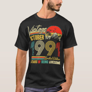 Camiseta Vintage de 30 anos outubro de 1991 Men 30 Bi