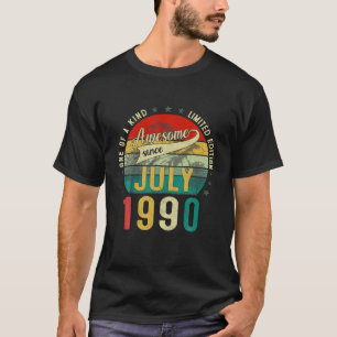 Camiseta Vintage de 31 anos julho de 1990 Limited Edition 3