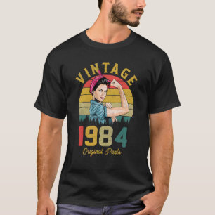 Camiseta Vintage de 39 anos 1984 39º aniversário para as mu