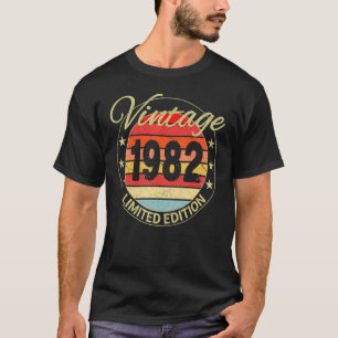 Camiseta Vintage de 40 anos 1982 aniversário de 40 anos 36