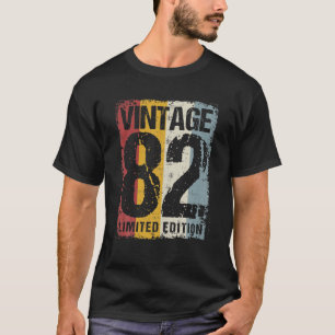 Camiseta Vintage de 40 anos 1982 Decoração de aniversário d