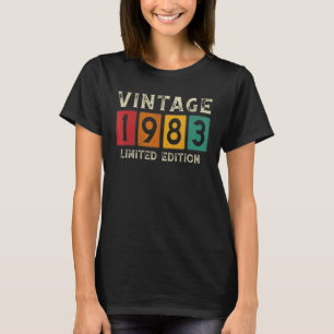 Camiseta Vintage de 40 anos 1983 aniversário de 40 anos 2
