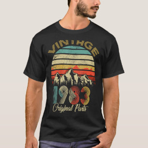 Camiseta Vintage de 40 anos 1983 aniversário de 40 anos 25