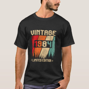 Camiseta Vintage de 40 anos 1984 Limited Edition 40th Birt