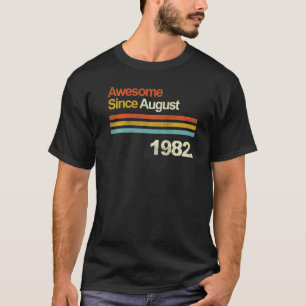 Camiseta Vintage de 40 anos desde agosto de 1982