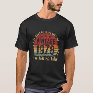Camiseta Vintage de 44 anos 1978 Edição limitada, 44 Birt