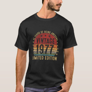 Camiseta Vintage De 45 Anos 1977, Edição Limitada De 45 A