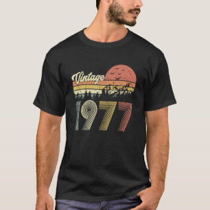 Camiseta Vintage de 45 anos 1977 Retro 45th Bday