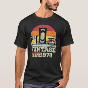 Camiseta Vintage de 45 anos 1978 45º aniversário para mulhe