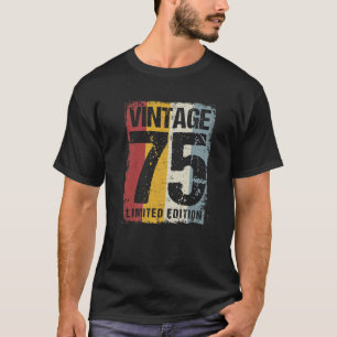 Camiseta Vintage De 47 Anos 1975 47A Decoração De Aniversár