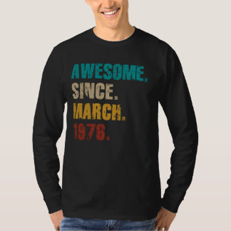 Camiseta Vintage de 49 anos é incrível desde março de 1976