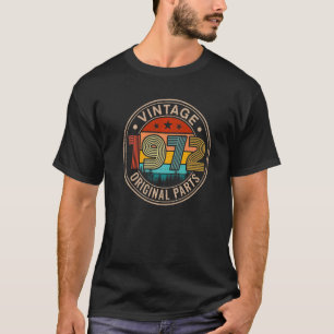 Camiseta Vintage de 50 anos 1972 Original Parts 50th Birth