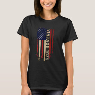 Camiseta Vintage de 50 anos 1975 Engraçado 50º Amer de aniv