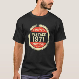 Camiseta Vintage de 51 anos 1971 51ruas por dia